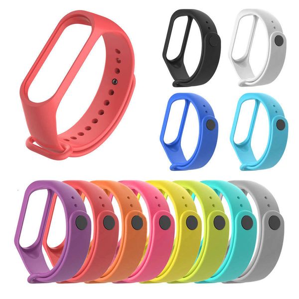

suitable for 3 monochrome smooth surface sports smart bracelet with silicone strap