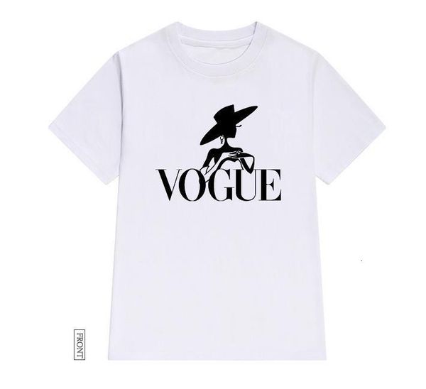 

vogue girl women tshirt cotton casual funny t shirt lady yong girl tee 5 colors drop ship s-710, White