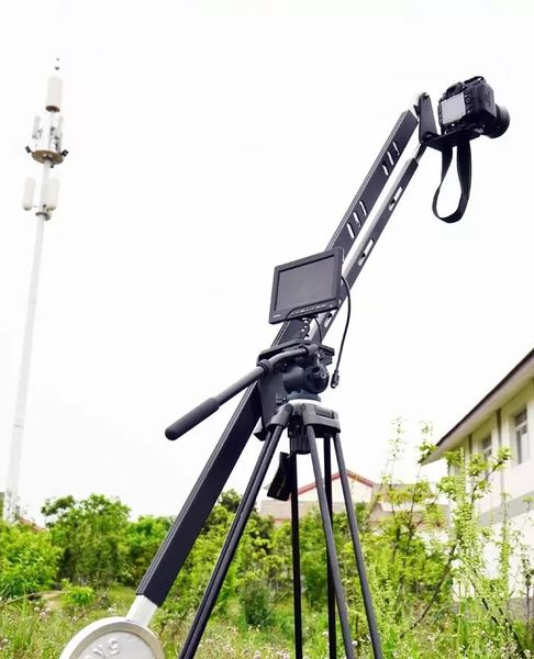 8ft Max Load 20 KG JIB Vinç Taşınabilir Pro DSLR Video Kamera Vinç 2.7 M Kol Tripod Standart Sürüm Çanta