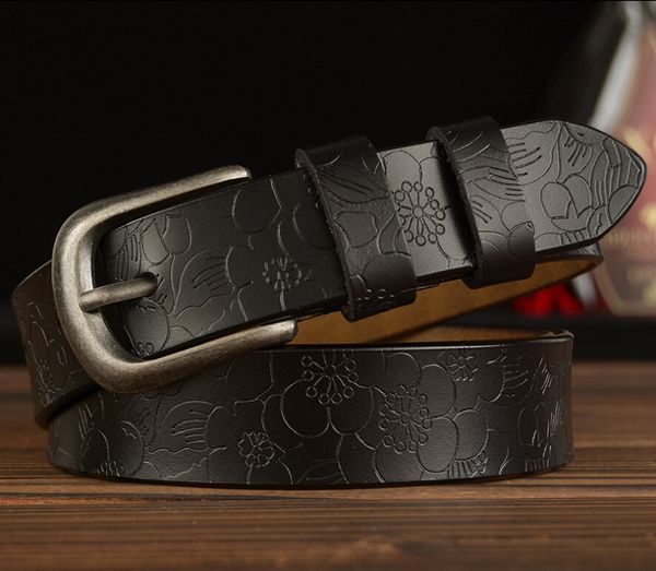 

новые европейские и американские моды дамы ремень настоящий коровьей простые повседневные украшения ремень студент чистый красный джинсовый, Black;brown