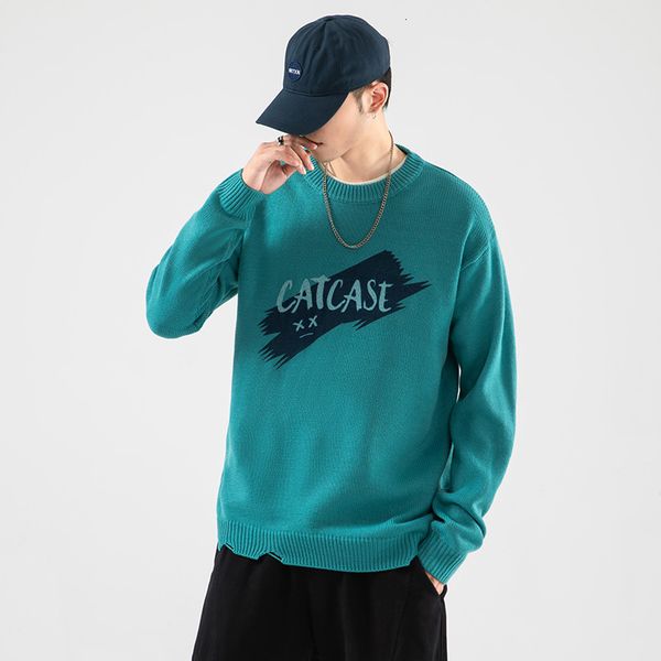 

2021 new fashion classic o-neck sweater men's black pull plus oversized -5xl long sleeves pullover for autumn spring winter 8xm3, White;black