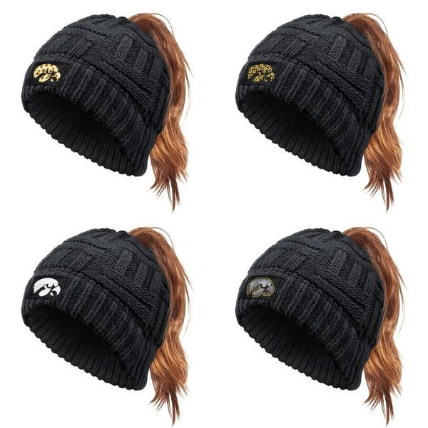 

iowa hawkeyes football sunflower logo glitter ponytail baseball hat pony caps visor dad cap fashion trucker mesh for women white old red, Blue;gray