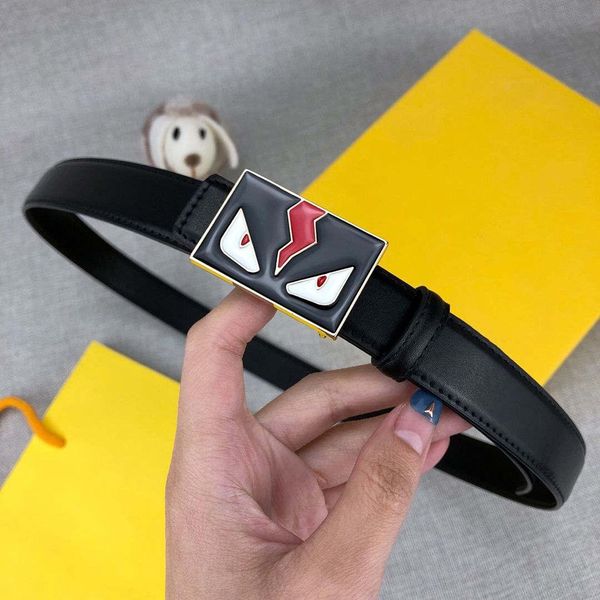 

luxury belts designer belts mens women little monster belt branded smooth buckle fashion belts width 24mm with option of box, Black;brown