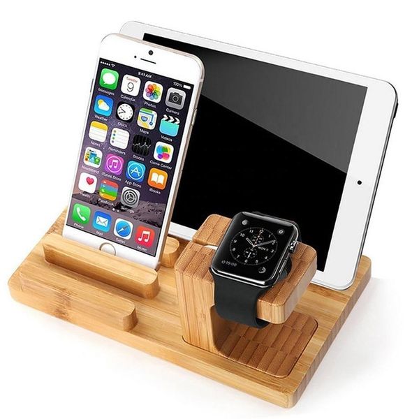 

universal tabledeskorganizer bamboo mobile cell phone stand pen holder