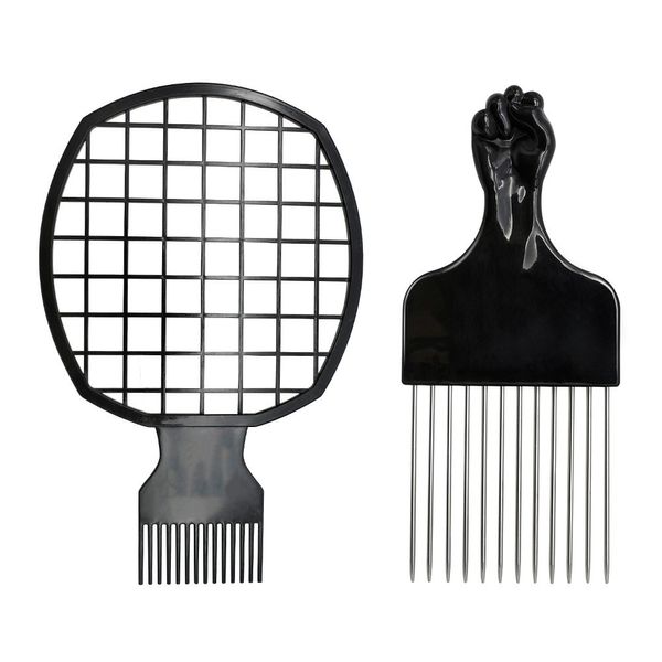 Peli ricci afro Cuci ricci di treccia sporca per permetro arricciatura Ago per capelli in acciaio Combenti inseriti set di strumenti intrecciati Black W11714