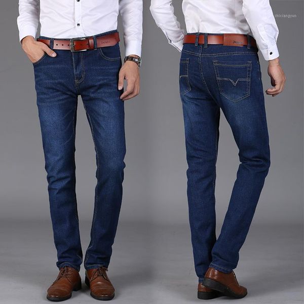

2020 new mens fashion black blue jeans men casual slim stretch jeans classic denim pants mentrousers plus size1