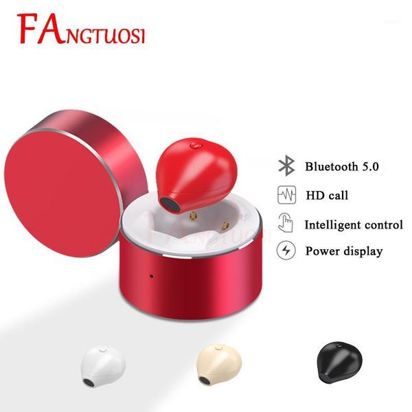 

fangtuosi mini wireless bluetooth earphone with mic charging box headset sports running earbuds earphones for1