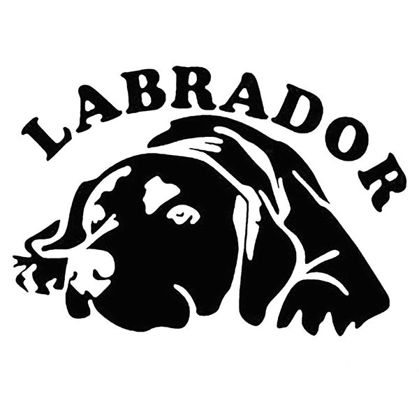 

15*10.3cm cute labrador dog car vehicle body window reflective decals sticker decoration car accessories