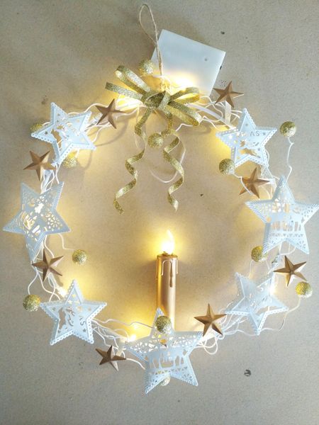 

wreath pentagonal border decoration creative design decorations door hanging rattan christmas circle