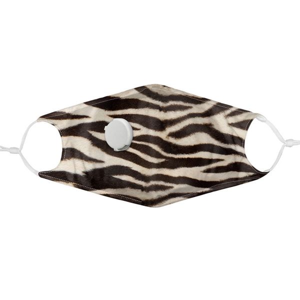 

factory leopard pm2.5 with breathable valve washable dustproof adjustable mask printing cotton face mouth masks 14styles pqa2l