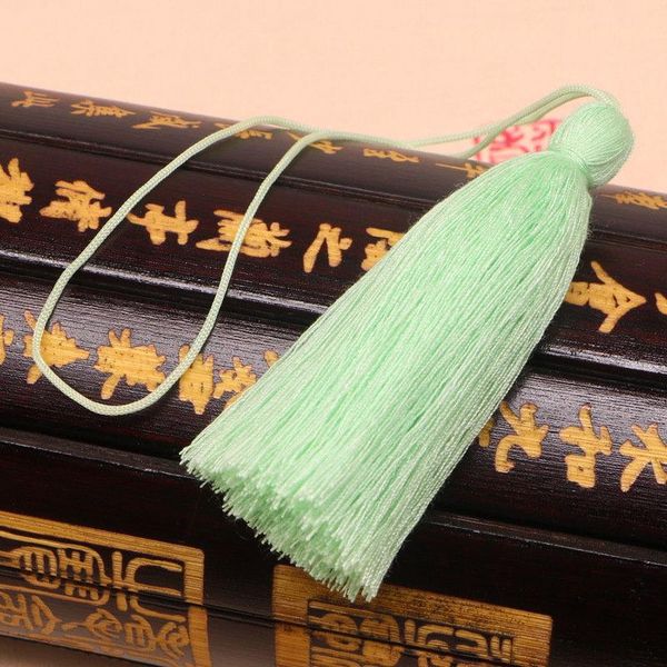 

10pcs 7cm polyester cotton mini tassels diy pendant jewelry curtain garments decorative accessories key chain handbag pendants h wmtbjy