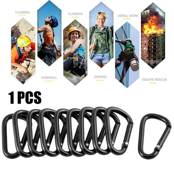 

1 5 шт. алюминиевый сплав carabiner beychain открытый инструмент snap пряжка альпинизм лагерь рыбалка замок крюк крюк citcing clip v5b9 h wm