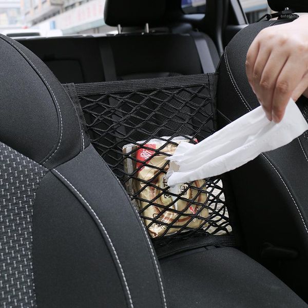 

universal car seat side storage mesh net bag luggage holder pocket trunk cargo nets organizer auto interior accessories1