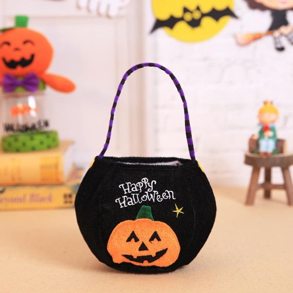 

halloween treat bag pumpkin ghost candy bag cookies snack children trick or treat gift carrying bag festival party decoration wmtgjo