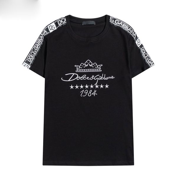 

2020s new famous men's t-shirt men's women's clothing couple casual short-sleeved men's round neck designer t-shirt s-xx, White;black