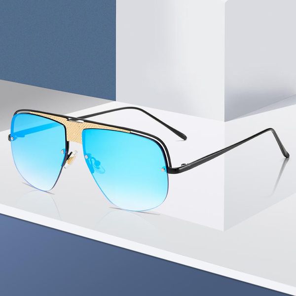 

sunglasses fashion square brand designer women men vintage metal luxury retro sun glasses uv400 shades gafas de sol, White;black