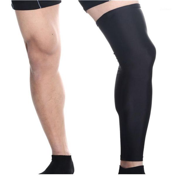 

elbow & knee pads sports protector support breathable outdoor cycling leg sleeve basketball padsve1, Black;gray