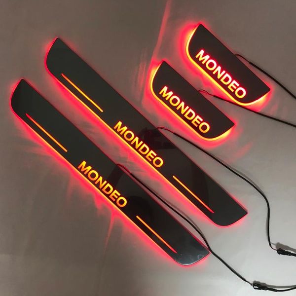 

express ship led door sill decorative lights slat guards plate strips for mondeo