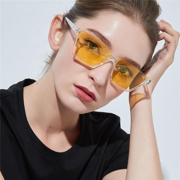 

new half-frame sunglasses personality square sunglasses europe and the united states retro fashion trend glasses uv400, White;black