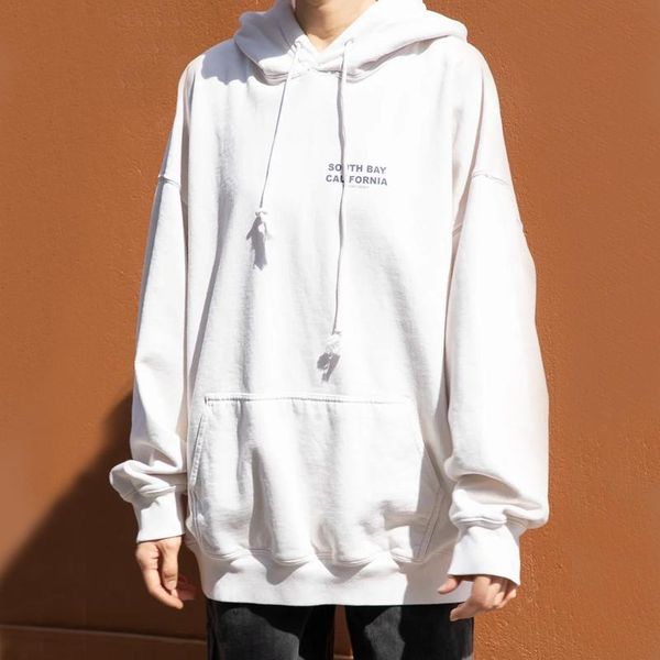 

women's hoodies & sweatshirts women vintage surfing print back oversized hoodie fleece hooded sweatshirt in beige, Black
