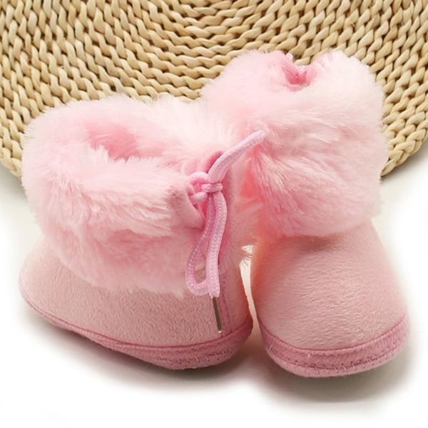 

#30 toddler baby soild wool boots soft sole snow prewalker warm shoes baby boots winter first walkers shoes bota infl me wmtfff, Black;grey