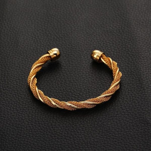 

bangle trendy men's women classic gold color ethiopian dubai african jewelry, Black