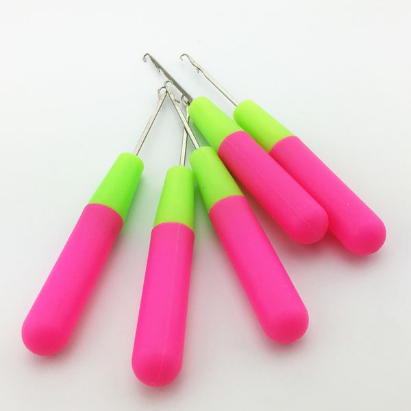 

sell fashion hook needle handle crochet needle braids hair dreadlocks needle accessoires tools 0480, Silver