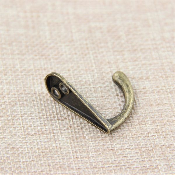 

wholesale- single prong clothes coat robe purse hat hook hanger antique bronze 3.4cm x 1.4cm(1 3/8" x 4/8") 214 j2