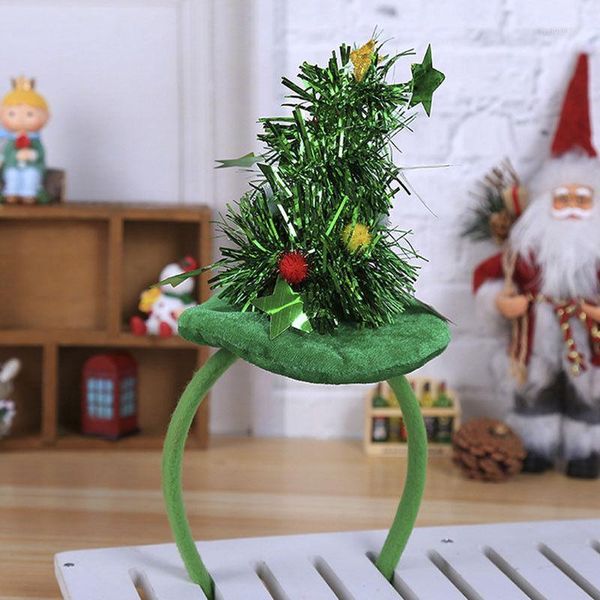 

christmas decorations headband santa xmas party decor double hair band head hoop ornaments headdress festival elastic band1