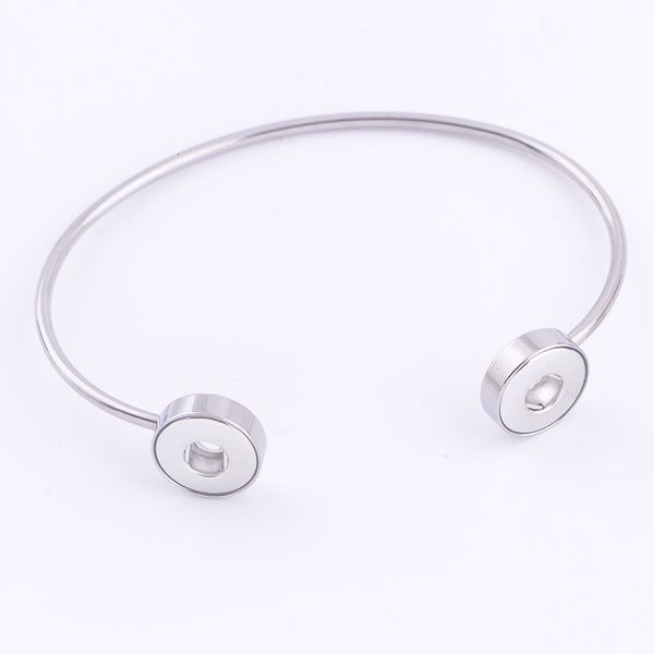 

bracelet noosa snaps chunk ginger 316l stainless steel cuff bangle for women jewelry interchangeable 18-20mm snap button