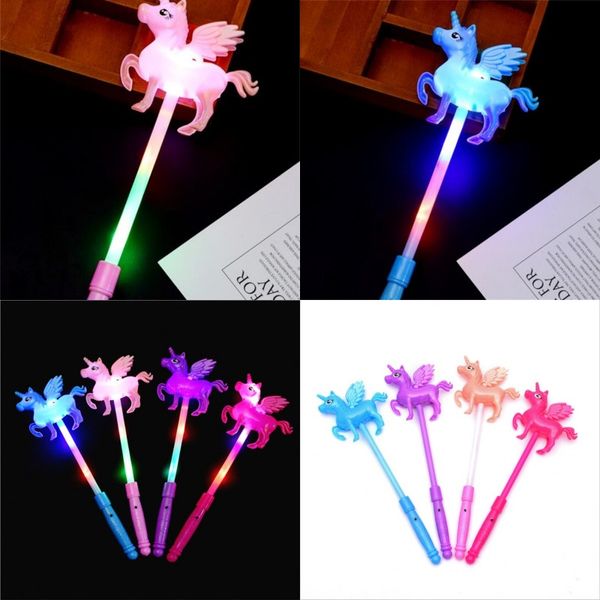

unicorn flash led light up wand glow sticks kids toys for holiday concert christmas party xmas gift birthday 1 68cx uu