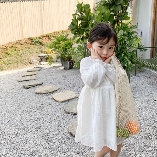 

2020 girls drs monkey amu lace korean children's long sve princs super foreign sle baby skirt gtzv, Red;yellow