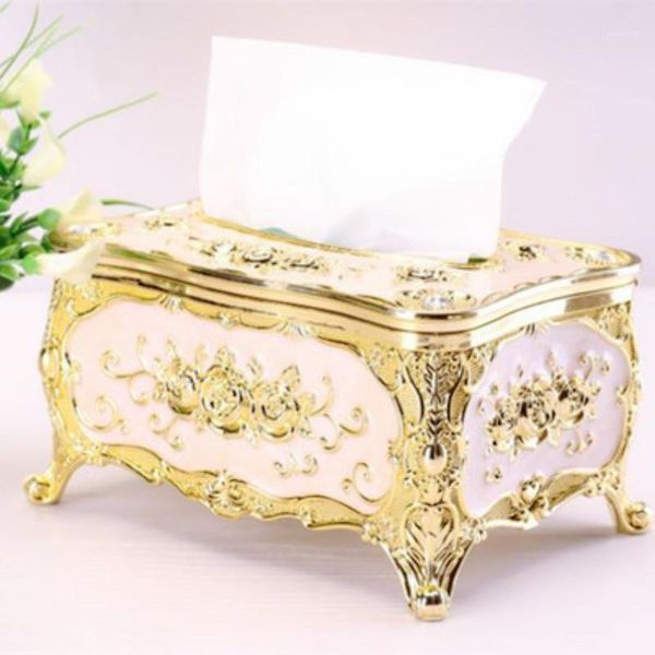 

nordic retro luxury acrylic tissue boxes home living room desknapkin boxes multifunctional paper organizer plating decor1