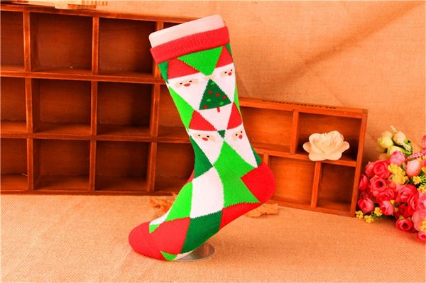 

colorful christmas stockings decor ornament party decorations santa christmas candy socks bags xmas gifts bag hwe2921#797, Pink;yellow