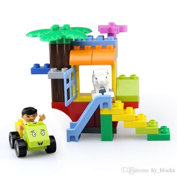 

children play house toy big particle puzzle building blocks 4styles creative intelligence bricks for kid early education gift