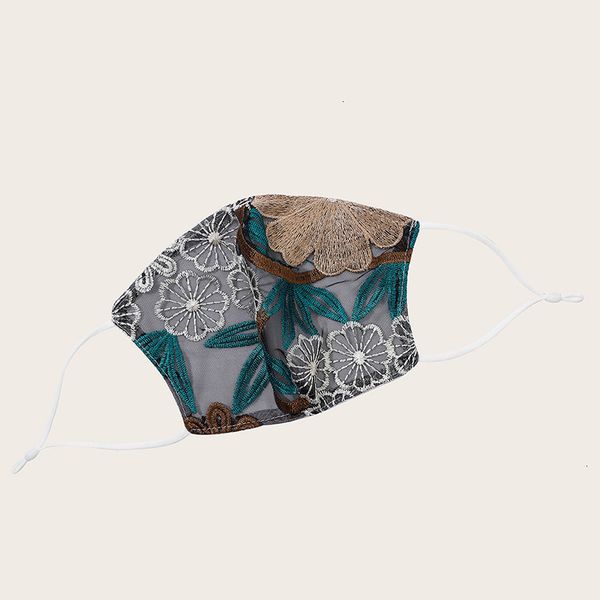 

european american popular face for cycling dustproof breathable washable fashion ethnic style lace hanging ear masks