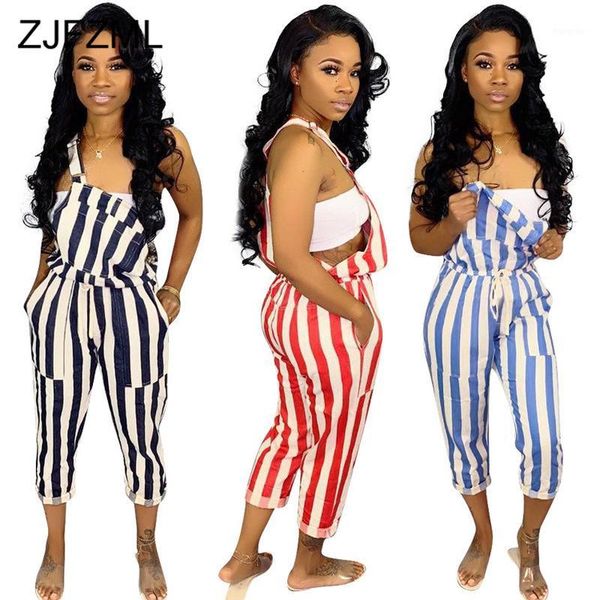 

black white striped rompers womens jumpsuit spaghetti strap sleeveless bandage bodysuit summer strapless open back beach overall1