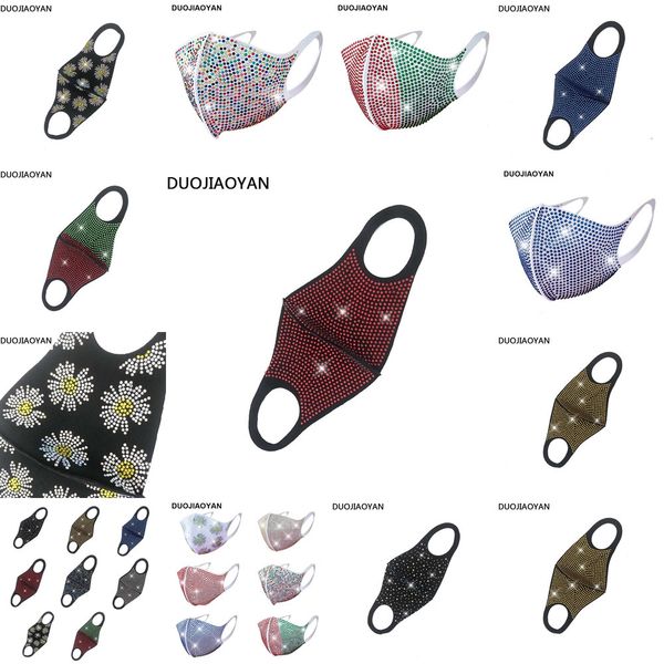 

mascarilla flash yellow blue funny bling diamond rhinestone nightclub party personalized polyester spandex cust ot1yh