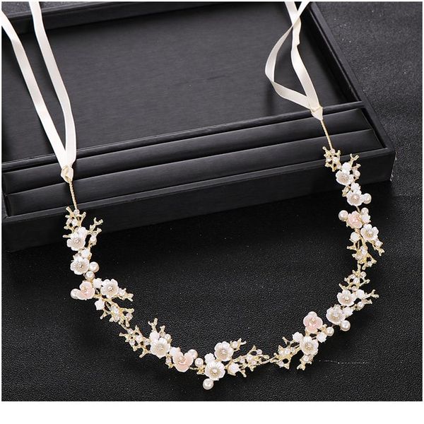 

старинные свадебные аксессуары для волос crystal pearl цветочная головка с золотыми приспособлениями для волос handmade headwear bridal t sq, Slivery;golden