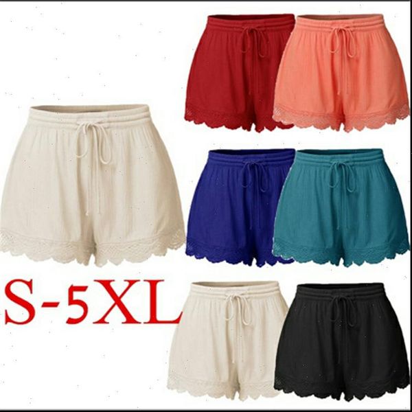 

shorts women 2021 summer explosion solid color lace female shorts for womans clothing clothes yrw6936, White;black