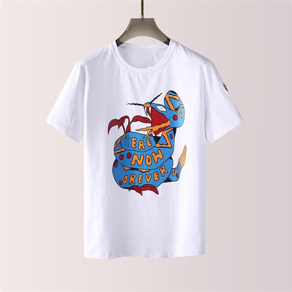 

2021ss spring and summer new high grade cotton printing short sleeve round neck panel t-shirt size: m--xl-xxl-xxxl color: black white women, White;black