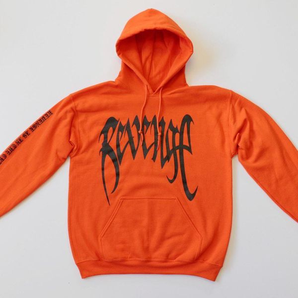 

revenge kill mens sweat hoodie sweatshirt orange black hooded handsome plus size xxl drop shipping good quality