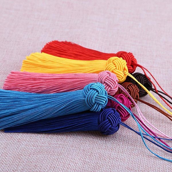 

12pcs lot 8cm pine cap fat tassels hanging rope silk sewing tassel trim decorative key tassels for curtain home decoration h qyljow