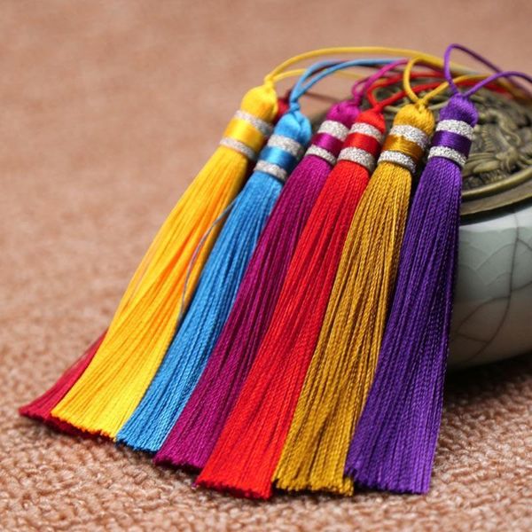 

2018 new 5pcs lot mixed cotton silk chinese knot tassel cords brush for earrings charm pendant satin tassels diy jewelry making h jlljua