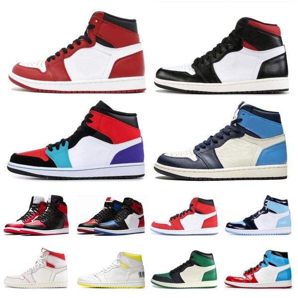 

2020 jumpman 1 basketball shoes men women travis scotts smoke grey chicago obsidian unc mushroom womens trainers sports