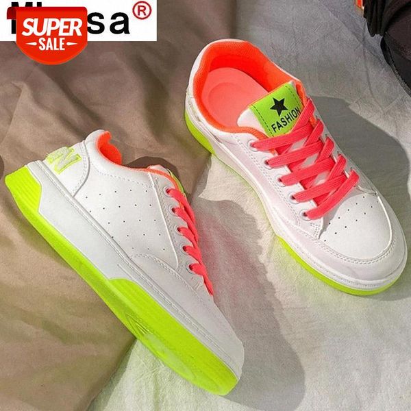 

2021 spring fashion women casual shoes lace-up platform women walking comfortable sneakers lace-up vulcanized shoes for woman #du6m