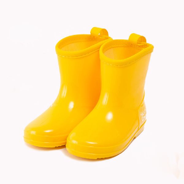 

new fashion classic children' shoes pvc rubber kids baby soild color shoes children' water shoes waterproof rain boots q1216, Black;grey