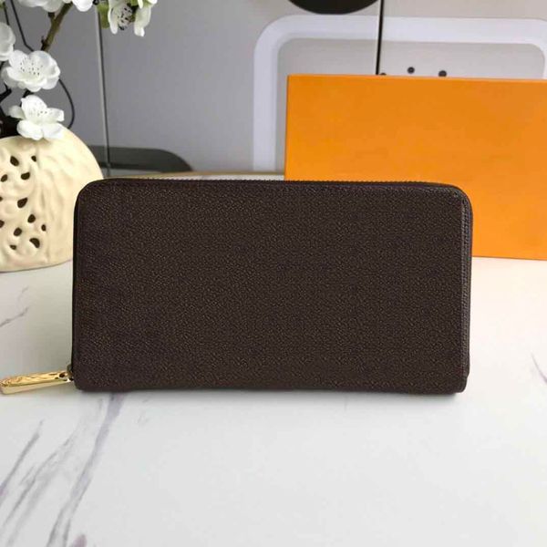 

classic genuinel leather long zipper mens wallet with box luxurys designers wallet womens wallet purese credit card holder 666, Red;black