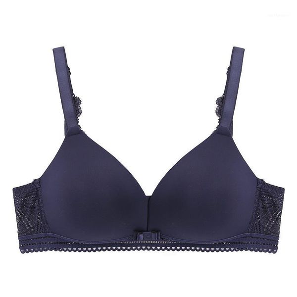 

bra three quarters (3/4 cup) underwear women's one piece seamless bra pushes high cup b cup underwear1, Red;black