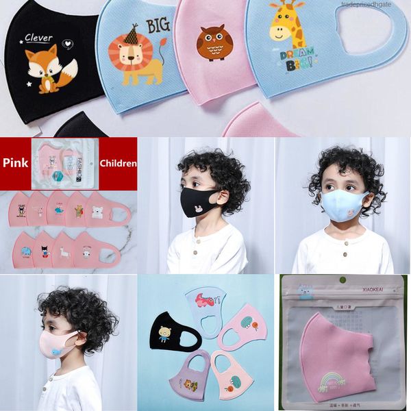 

girls mouth pm2.5 cartoon anti-pollution face boys children masks kids anti-dust bre fjov
